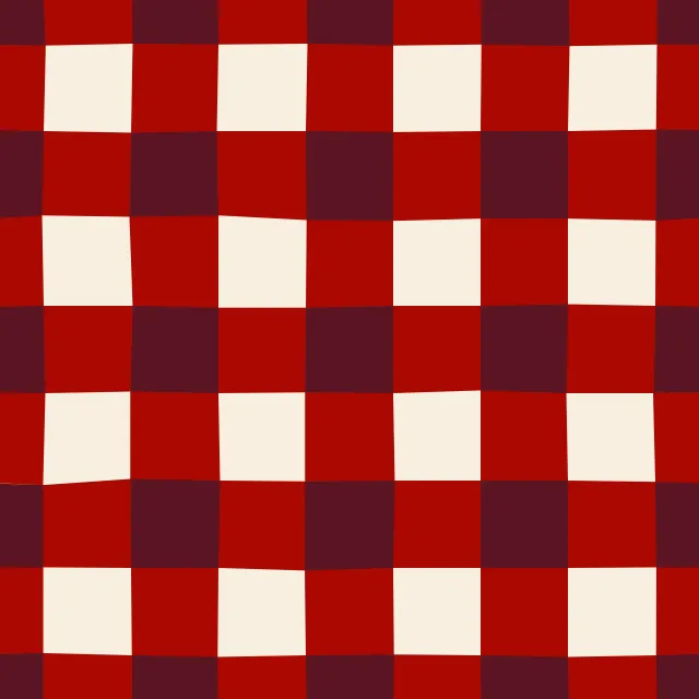 Kissen Karomuster dunkelrot
