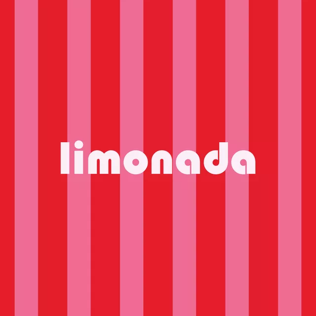 Kissen Limonada Rayas rojo