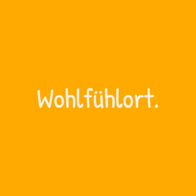 Kissen Wohlfühlort gelb