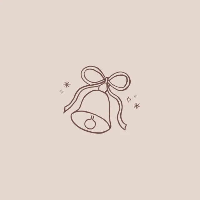 Kissen Minimal Christmas Bell
