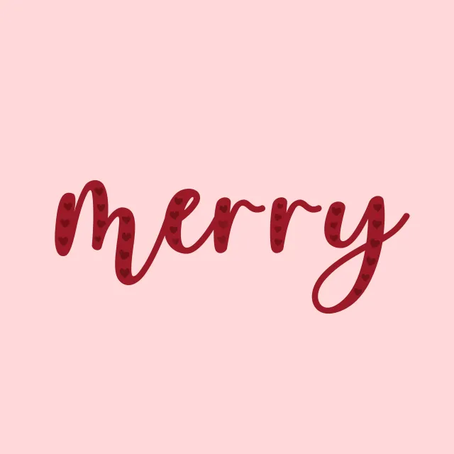 Kissen Merry Hearts