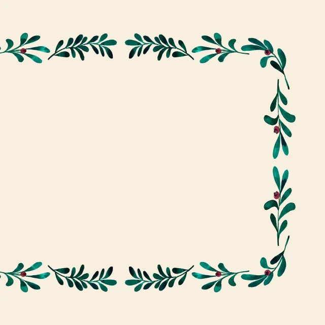 Tischset Tischset Mistletoe Berries