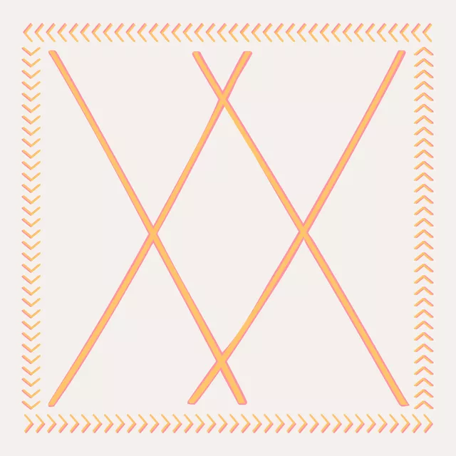 Cool Boho Cross yellow