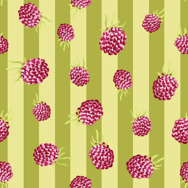 Tischläufer Fruity Raspberry Stripes