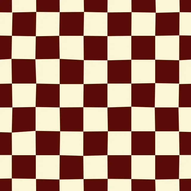 Kissen Chess Pattern brown vanilla