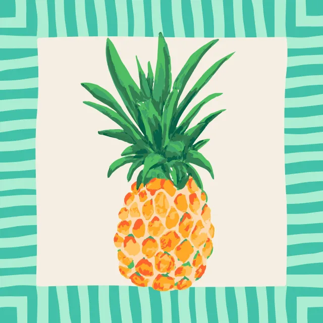 Kissen Tropical Pineapple