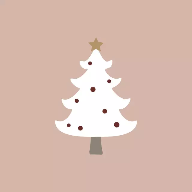 Kissen Sparkling Christmas Tree nude