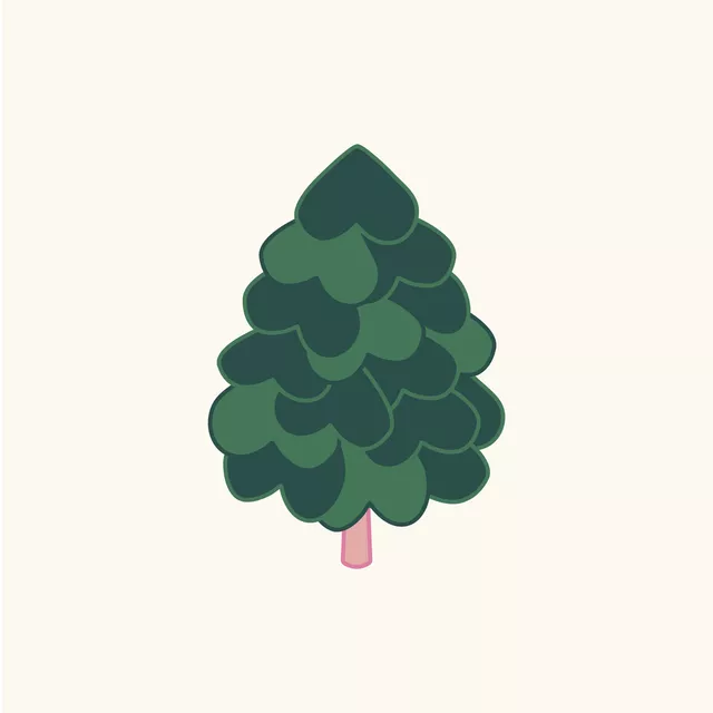 Kissen Heartful Christmas Tree
