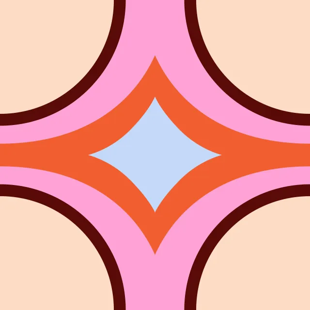Tischläufer Vintage Diamond Tiles