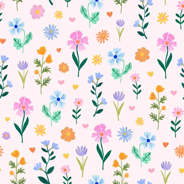 Floral Fantasy Pattern pink