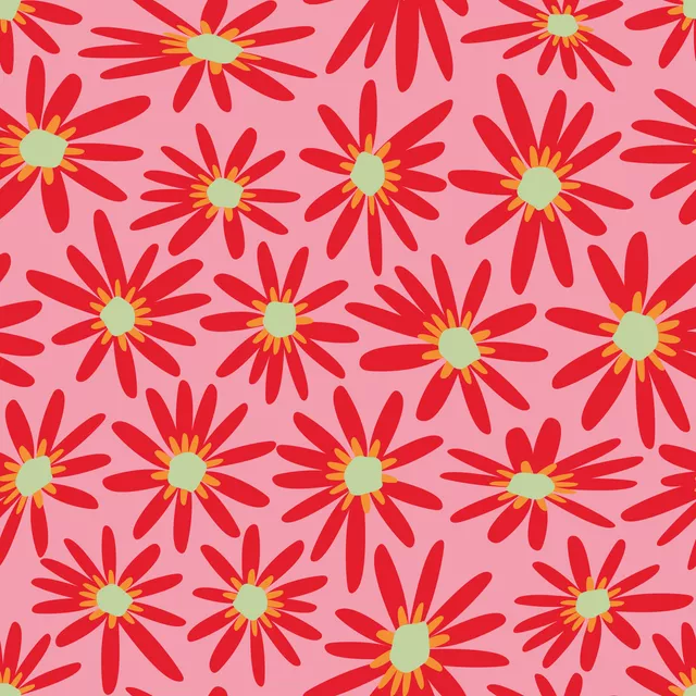 Sitzkissen Felices Flores rojo