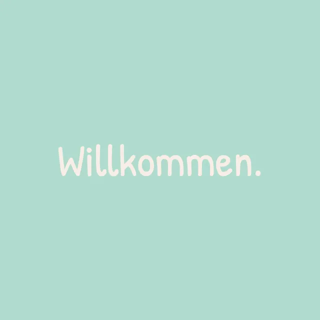 Kissen Willkommen mint grün