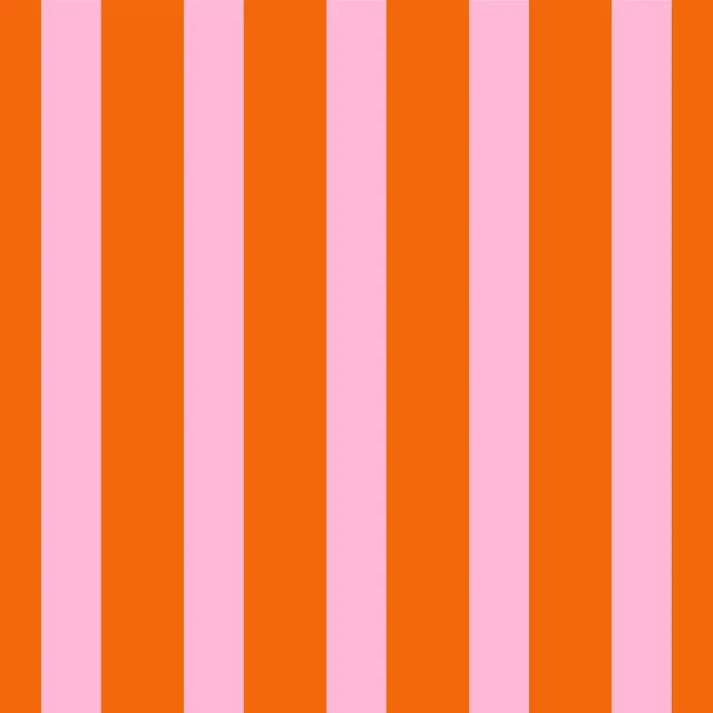 Kissen Bold Tangerine Candy Stripes