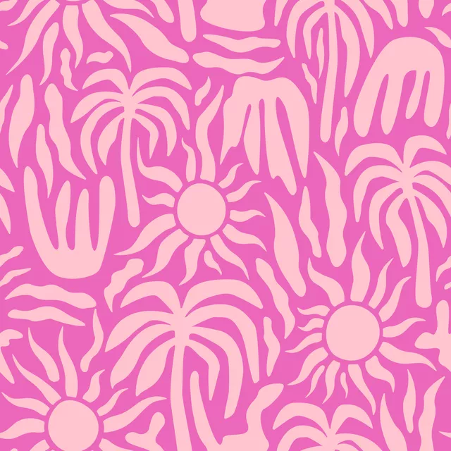 Palmeras y Sol pink