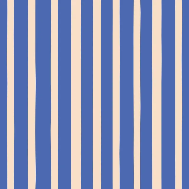 Kissen Streifen blau creme