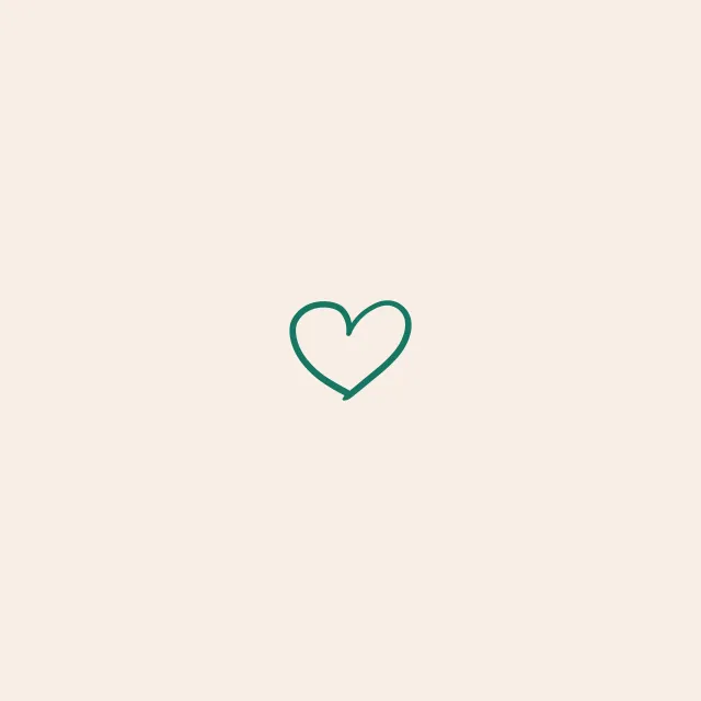 Little Heart Outline beige