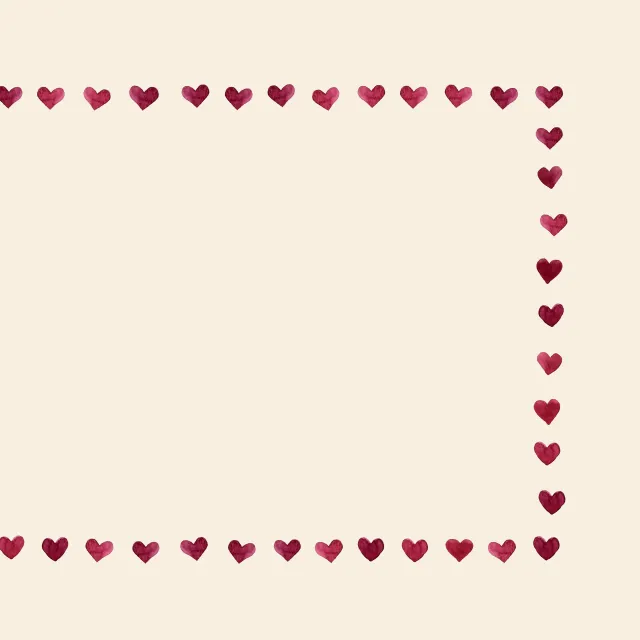 Tischset Tischset Frame Of Hearts