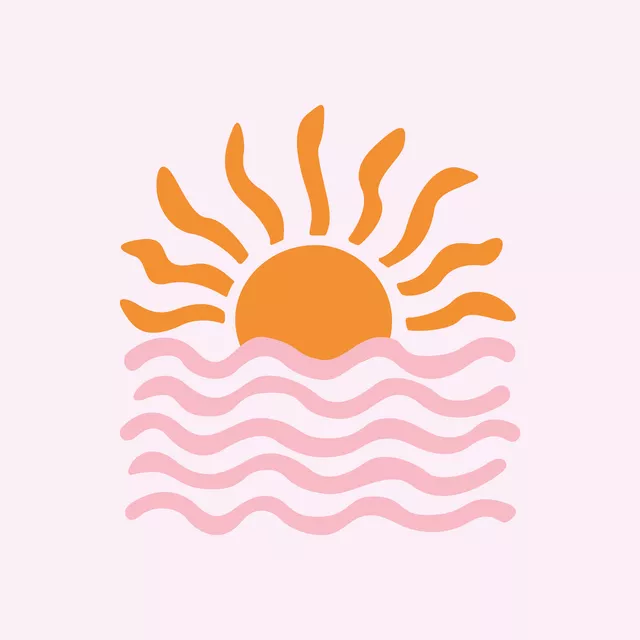 Sol y Mar rosa