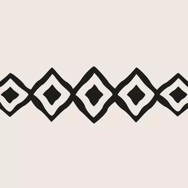 Servietten Boho Ornament wool