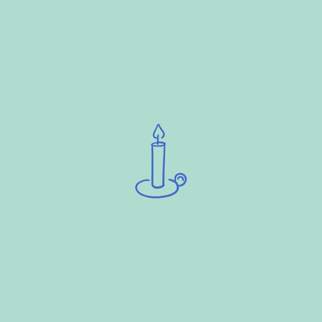 Kissen Candle Light mint green