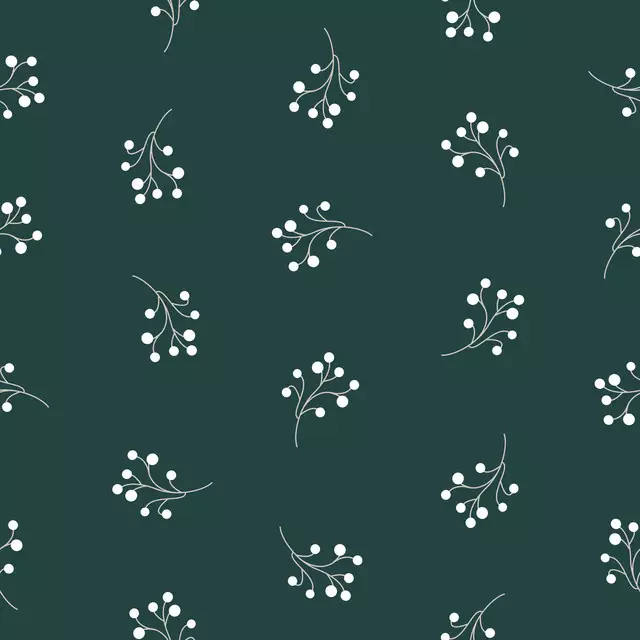 Winter Berries fir green