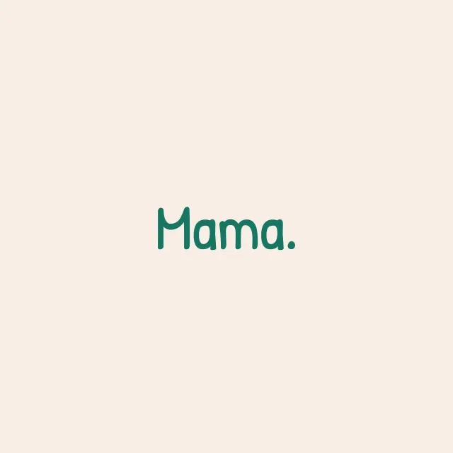 Tischset Mama beige