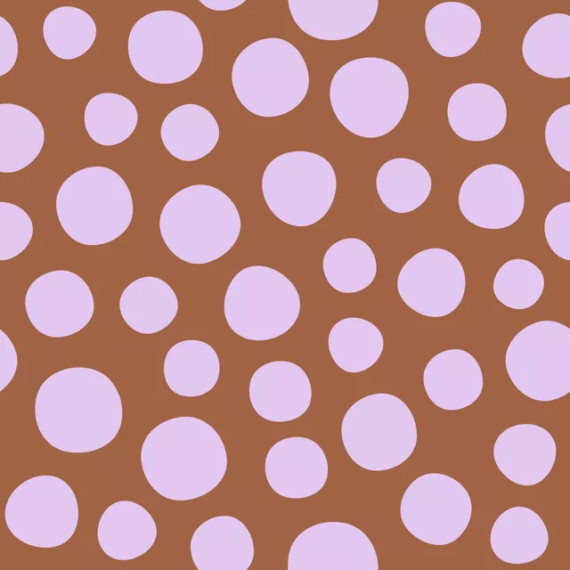 Happy Dots brown lilac