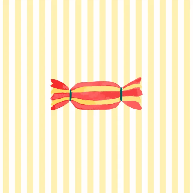 Kissen Striped Xmas Candy
