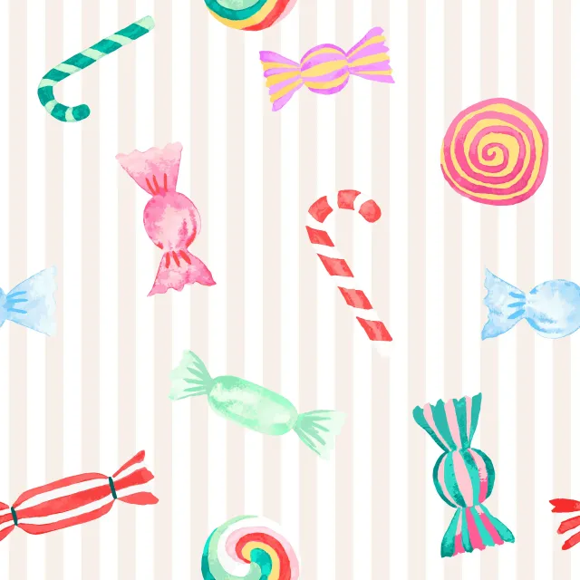 Bankauflage Cotton Candy Xmas Sweets Beige