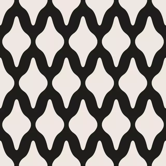 Tischläufer Boho Ornaments black