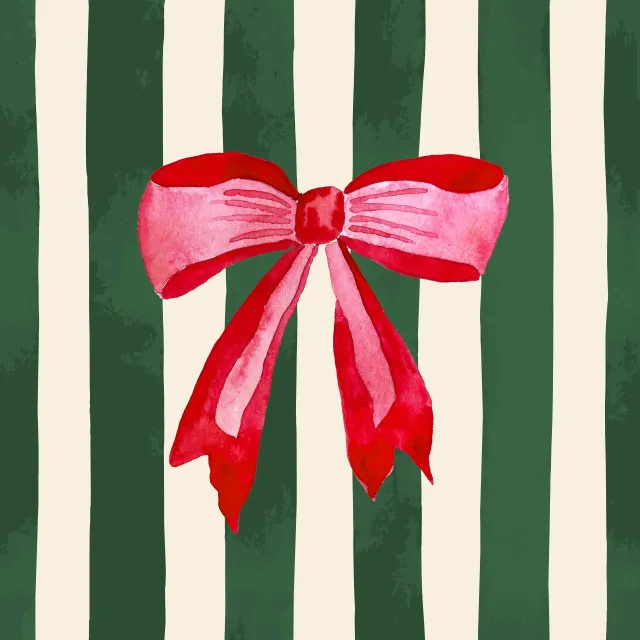 Tischset Festive Red Ribbon