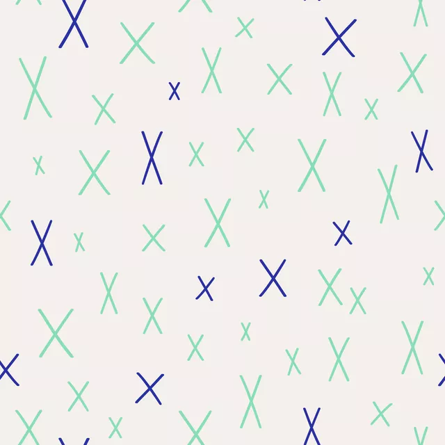Cool Boho Cross Pattern blue