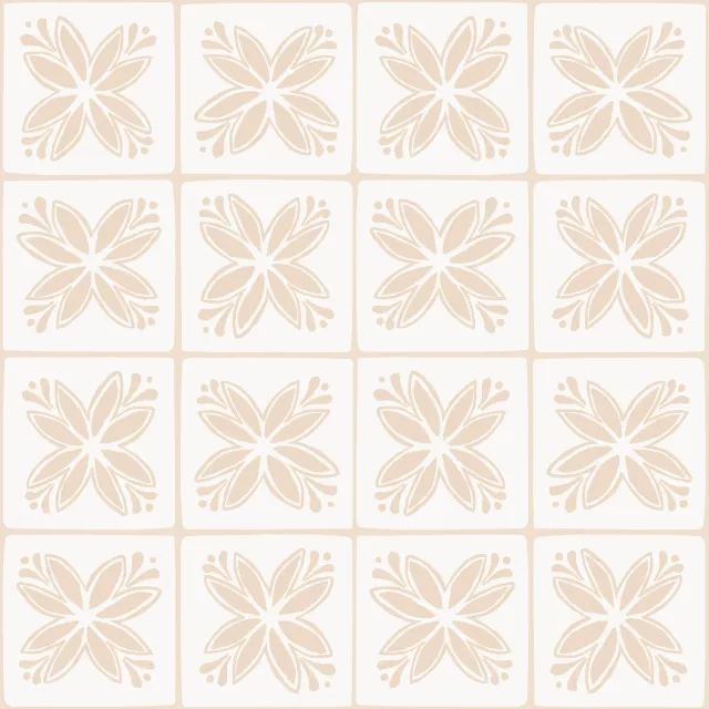 Azulejo Pattern 7 beige