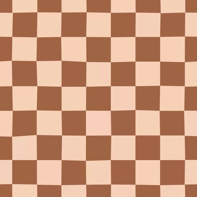 Bettwäsche Chess Pattern brown pink
