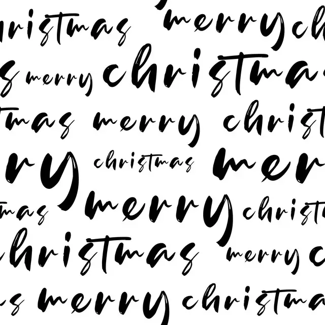 Merry Christmas Ink black