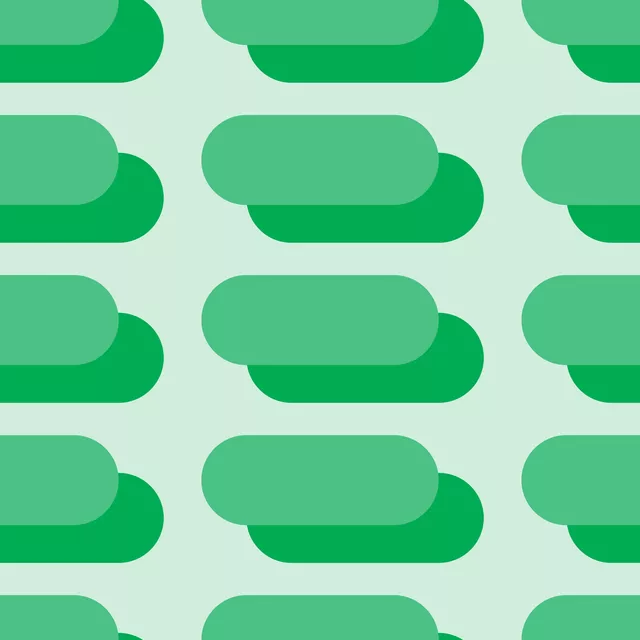 Tischläufer Green Retro Pills