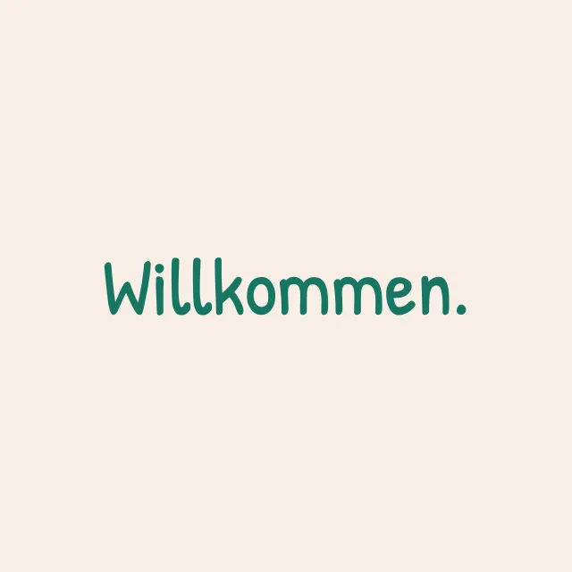 Willkommen beige
