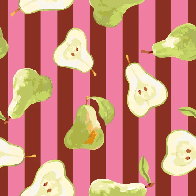 Tischläufer Fruity Pear Stripes