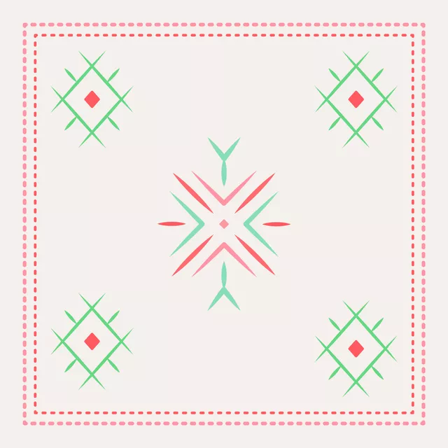 Cool Boho Star Ornaments creme