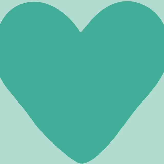 Kissen Big Heart green