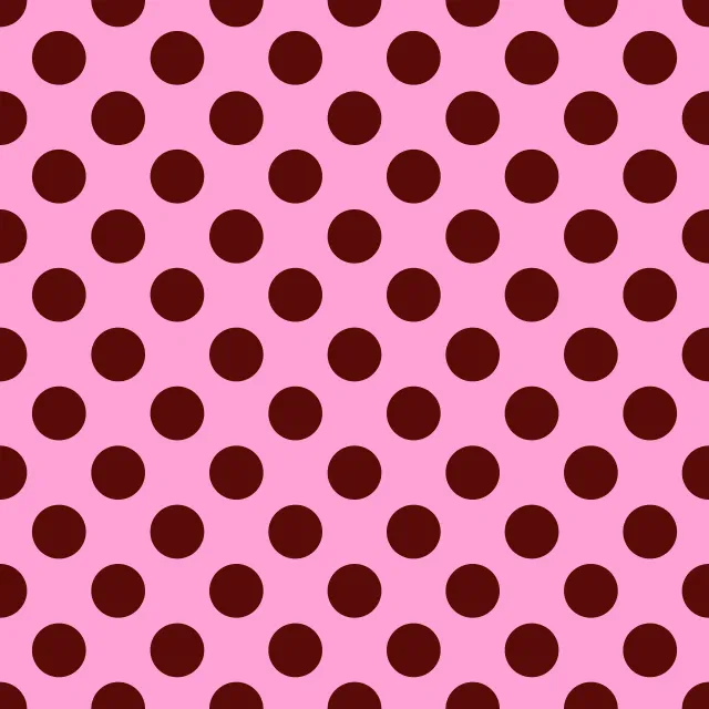 Polka Dots brown pink