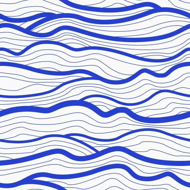 Kissen Organic Waves white