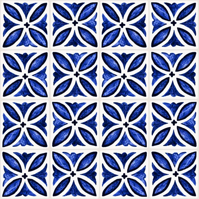 Bankauflage Azulejo Pattern 8