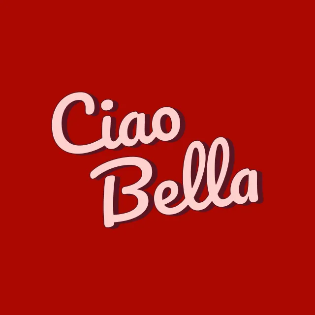 Kissen Ciao Bella rot