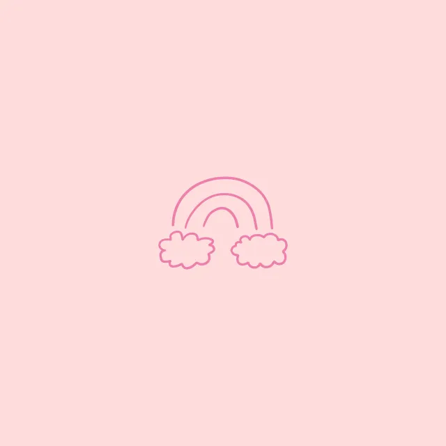Kissen Little Rainbow light pink