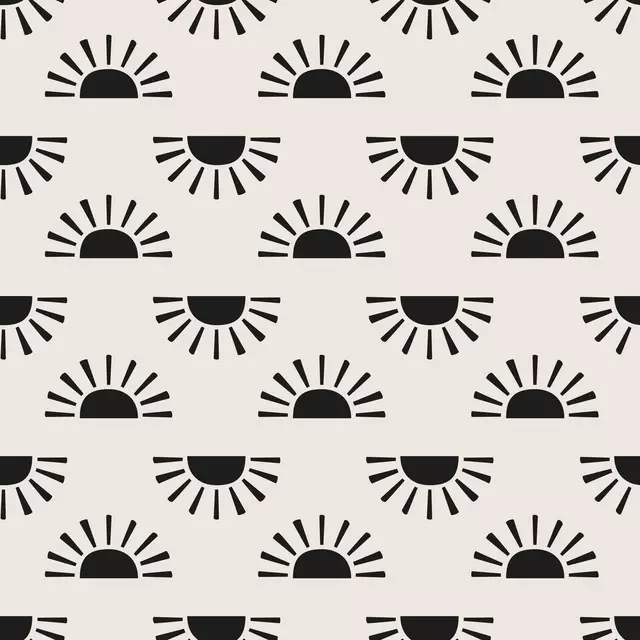 Tischläufer Boho Summer Sun black