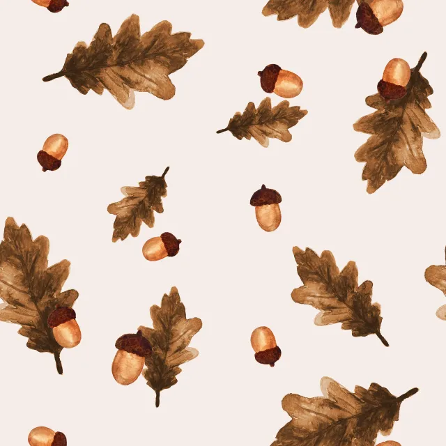 Kissen Soft Oak Leaves