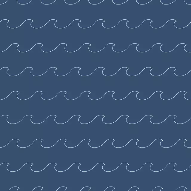 Wavy Lines dark blue