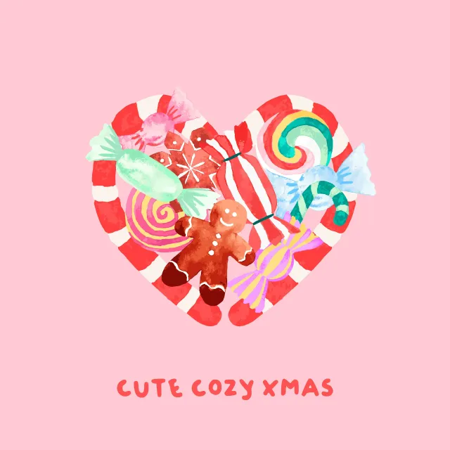 Kissen Cute Cozy Xmas Heart