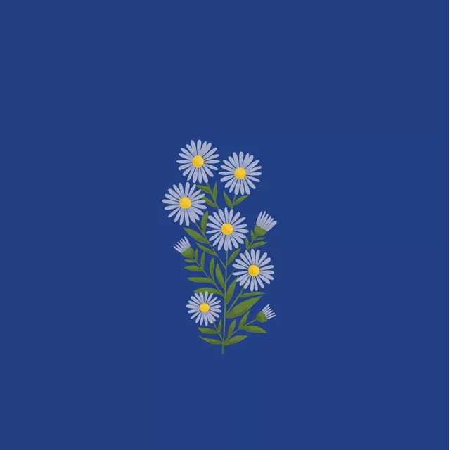 Bankauflage Retro Flower